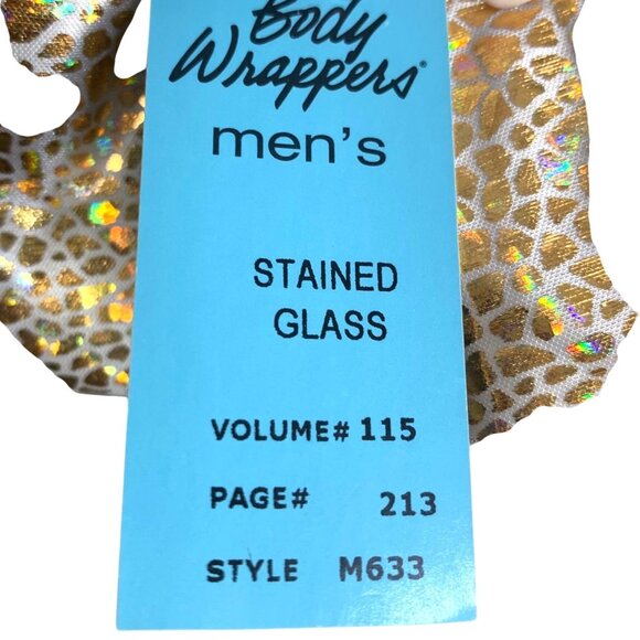 Body Wrappers Stained Glass Robe M Praise Dance Black Gold Trim Worship Clergy - Picture 8 of 11